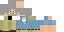 Minecraft skin texture, 64x32 legacy pixels