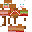 Minecraft skin texture, 64x64 pixels