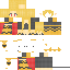 Minecraft skin texture, 64x64 pixels
