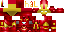 Minecraft skin texture, 64x32 legacy pixels
