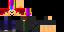 Minecraft skin texture, 64x32 legacy pixels