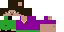 Minecraft skin texture, 64x32 legacy pixels