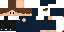 Minecraft skin texture, 64x32 legacy pixels