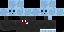 Minecraft skin texture, 64x32 legacy pixels