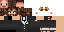 Minecraft skin texture, 64x32 legacy pixels