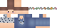 Minecraft skin texture, 64x32 legacy pixels