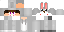 Minecraft skin texture, 64x32 legacy pixels