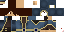 Minecraft skin texture, 64x32 legacy pixels