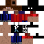 Minecraft skin texture, 64x64 pixels