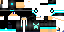 Minecraft skin texture, 64x32 legacy pixels