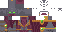 Minecraft skin texture, 64x32 legacy pixels