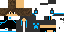 Minecraft skin texture, 64x32 legacy pixels