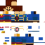 Minecraft skin texture, 64x64 pixels