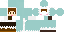 Minecraft skin texture, 64x32 legacy pixels