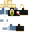 Minecraft skin texture, 64x64 pixels
