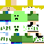 Minecraft skin texture, 64x64 pixels