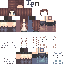 Minecraft skin texture, 64x64 pixels