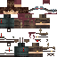 Minecraft skin texture, 64x64 pixels