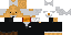 Minecraft skin texture, 64x32 legacy pixels