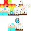 Minecraft skin texture, 64x64 pixels