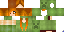 Minecraft skin texture, 64x32 legacy pixels