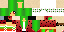 Minecraft skin texture, 64x32 legacy pixels