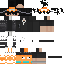 Gray Minecraft skin texture, 64x64 pixels
