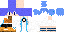Minecraft skin texture, 64x32 legacy pixels