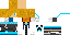 Minecraft skin texture, 64x32 legacy pixels