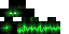Green Minecraft skin texture, 64x32 legacy pixels