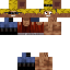 Minecraft skin texture, 64x64 pixels