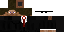 Minecraft skin texture, 64x32 legacy pixels
