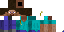 Minecraft skin texture, 64x32 legacy pixels