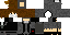 Minecraft skin texture, 64x32 legacy pixels
