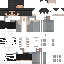 Gray orange Minecraft skin texture, 64x64 pixels