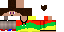 Minecraft skin texture, 64x32 legacy pixels