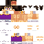 Minecraft skin texture, 64x64 pixels