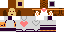 Minecraft skin texture, 64x32 legacy pixels