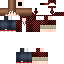 Minecraft skin texture, 64x64 pixels