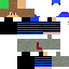 Minecraft skin texture, 64x64 pixels