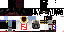 Minecraft skin texture, 64x32 legacy pixels