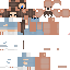 Minecraft skin texture, 64x64 pixels