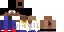 Minecraft skin texture, 64x32 legacy pixels