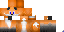 Minecraft skin texture, 64x32 legacy pixels
