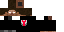 Minecraft skin texture, 64x32 legacy pixels