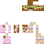 Brown Minecraft skin texture, 64x64 pixels