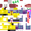 Minecraft skin texture, 64x64 pixels