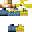 Minecraft skin texture, 64x64 pixels