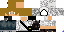 Minecraft skin texture, 64x32 legacy pixels