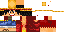 Minecraft skin texture, 64x32 legacy pixels